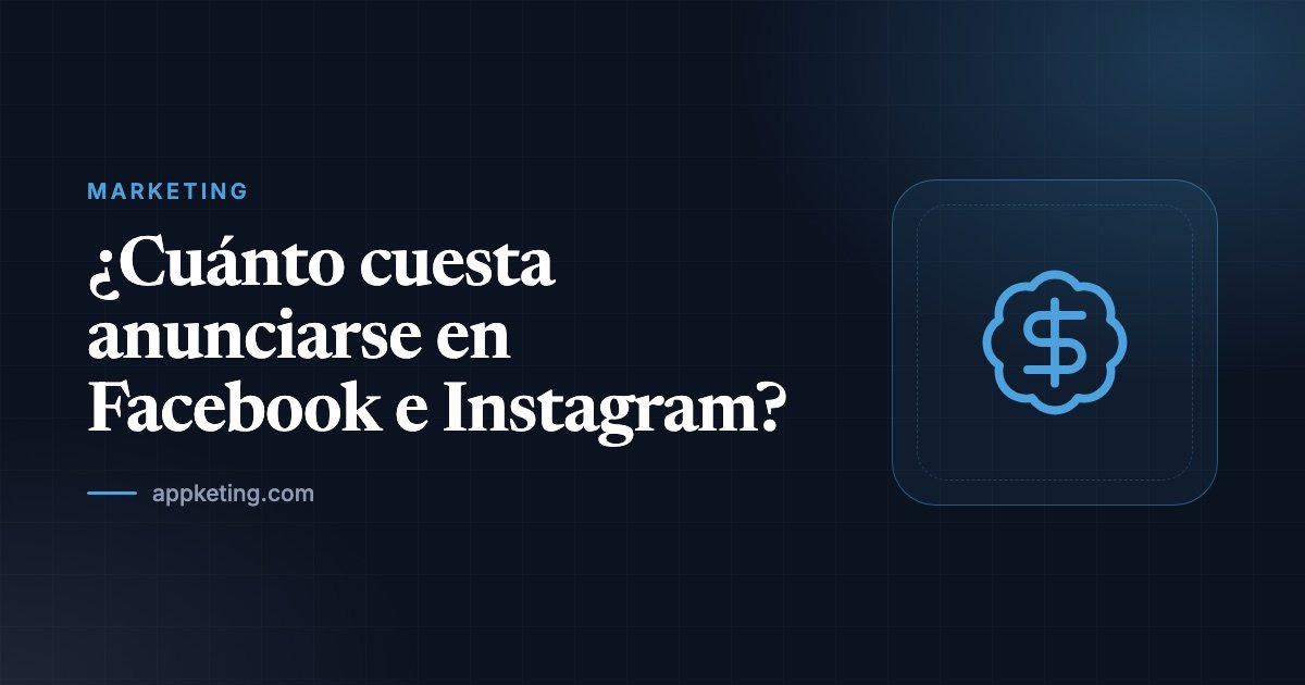 Portada del artículo ¿Cuánto cuesta anunciarse en Facebook e Instagram? con un icono de precio